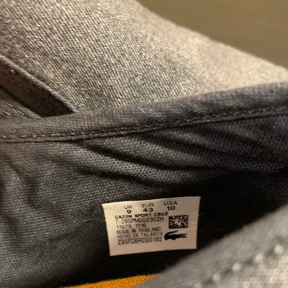 Men’s Lacoste Slip Ons size 10 - Picture 5 of 5